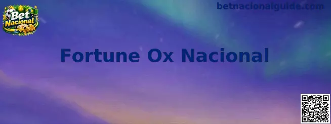 Interface ilustrativa do Fortune Ox Nacional
